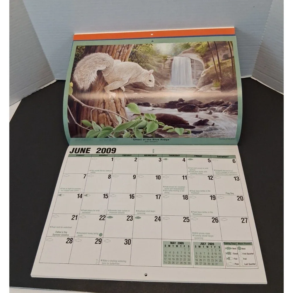 North Carolina Wildlife Commission wall calendar